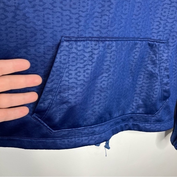 Nike dri-fit cropped sweatshirt hoodie blue size large - Picture 3 of 8